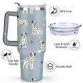 thumbnail image 3 of Cute Dog Design 40oz Tumbler with Handle - Double Wall Insulated Coffee Mug for Women - Dog Mom Gift Travel Cup with Straw, 3 of 7