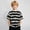 B10-Black, variant on Ulitacool Boy Tops Striped Short Sleeve Tee Round Neck Drop Shoulder Summer Basic T Shirt Fashion Kid Clothing 6-7 Years Sky Blue