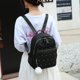 thumbnail image 5 of Mochila Oxford para mujer mochila grande con cremallera mochila de viaje grande a la moda negra, 5 of 7