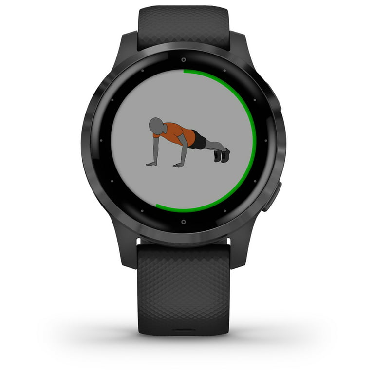 Restored Garmin vivoactive 4S Black with Slate Hardware Multisport GPS  Watch (Refurbished) 