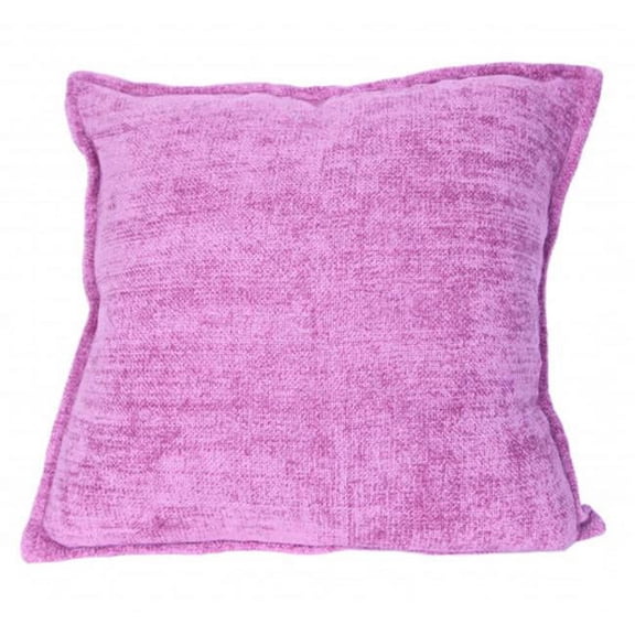 18 x 18 in. Chenille Cushion, Dusty Rose