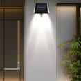 thumbnail image 4 of Solar Wall Light Outdoor | Villa Garden Wall Lamp | LED Ambient Lighting | IP65 Waterproof | ABS Construction | Energy Efficient Solar Panel | 55-60 Lumens | Easy Install | 600mAh Battery, 4 of 7