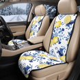 thumbnail image 2 of Eheartsgir Lemons Pattern Car Front Seat Covers for Universal Fit for Most Vehicles, Non Slip Non-Slip Seat Protector 2 Piece Quilted Padded Fabric Car Seat Covers, 2 of 7