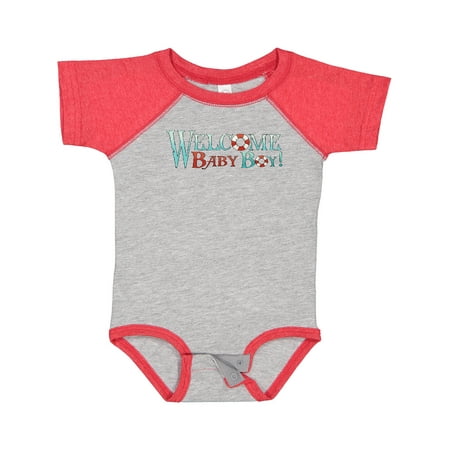 

Inktastic Nautical Welcome Baby Boy Gift Baby Boy Bodysuit