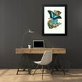 thumbnail image 4 of Emile-Allain Séguy 18x24 Black Modern Framed Museum Art Print Titled - Butterflies, Pl. 13 (1925), 4 of 5