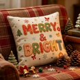 thumbnail image 6 of Dalxymotic Christmas Cushion Cover, Xmas Soft Throw Pillow Case, Christmas Decorations Indoor Outdoor, Winter Decor Indoor, Holiday Home Decoration for Sofa, Bed, Couch, Chair, 6 of 6
