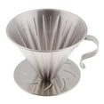 thumbnail image 3 of DOLITY Metal Pour Over Cone Dripper Reusable Coffee Cone with Cup Stand L L, 3 of 9