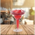 thumbnail image 3 of Prestee Plastic Margarita Glasses | 12 oz. – 50 Pack | Hard Clear Plastic Cocktail Cups | Disposable Party Cups | Large Margarita Glasses | Frozen Drink Cups, 3 of 6
