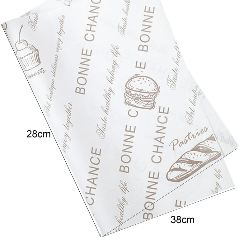 Travelwant Wax Paper Sheets Newspaper Theme Food Wrap Paper Grease