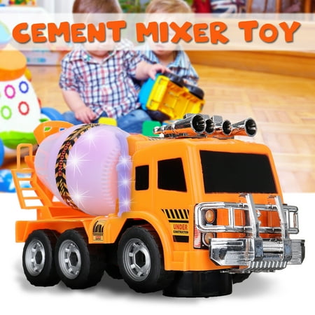 Cute Cartoons Electric Cement Mixer Toy Car Multifunctional Engineering Vehicle Electronic Truck Car With Lights & Music Function Kid