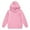 Pink, variant on Boys And Girls Hoodies & Sweatshirts Casual Long Sleeve Pullover Solid Color Outerwear Cozy Lined Hooded Sweater For Teen,Size:8-9 Years