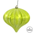 thumbnail image 5 of Vickerman 5.7" Lime Shiny Onion Christmas Ornament, UV treated, Set of 3, 5 of 5