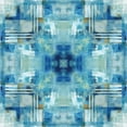 thumbnail image 2 of Nan 12x12 Gold Ornate Wood Framed with Double Matting Museum Art Print Titled - Kaleidoscope Blue Tie Dye, 2 of 4