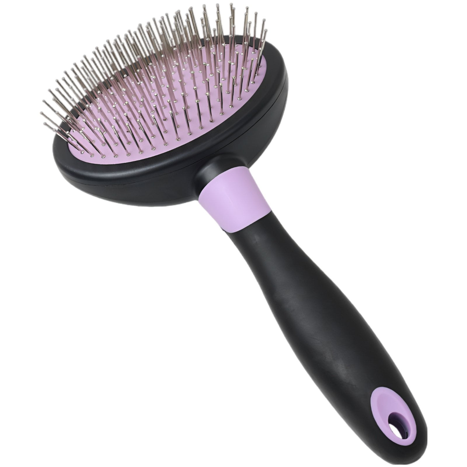 Dog Pin Brush Grooming Tool for Dogs and Cats Dog Brush for Doodles to Remove Shedding & Matted Hair Long Hair Deshedding Comb with Rounded Tips and Air Cushion for Skin Massage