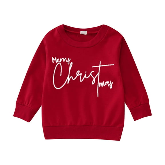 Christmas Sweatshirt Baby,Letter Print Graphic Oversized Sweatshirts Long Sleeve Pullover Tops Crewneck Xmas Christmas Sweatshirt Christmas Sweater 6-12 Months