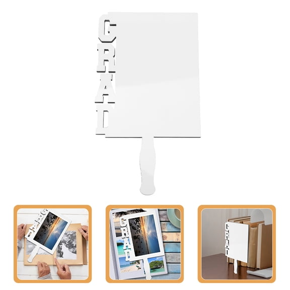 Moluckfu GRAD Light Grey Sublimation Double-Sided Photo Frame 175x100x5mm