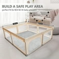 thumbnail image 3 of Teler Baby Play Mat for Floor, 1.3" Thick Foam 50"×50" Playmat, Ultra-Soft Plush Feel & Non-Slip Backing Safe for Infants, Toddlers Crawling, Light Grey, 3 of 10