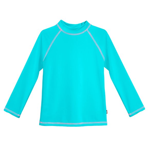 Girls UPF 50 Long Sleeve Rashguard | Turquoise