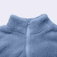 thumbnail image 4 of GXIPO Women 2024 Fall Winter Fleece Jackets Full Zip Long Sleeve Casual Soft Fuzzy Shaggy Teddy Coats Jacket Outerwear Sky Blue S, 4 of 6