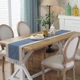 thumbnail image 2 of CATIEBYE 1Ud Mantel De De Y Lino Azul Con Para En Hogar Y Eventos, 2 of 8