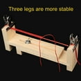 thumbnail image 3 of Wood Bracelet Jig with Scale Adjustable Length Bracelet Maker Kit DIY Hand Knitting Tool Bracelet Braiding Jig with 2 Clips for Belts Lanyards, 3 of 8