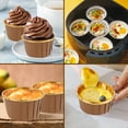 thumbnail image 5 of Fznkrag Aluminum Foil Cupcake Liners with Lids, 50Pcs 5.5oz Round Cake Cups Ramekins Muffin Liners for Home Kitchen, 5 of 8