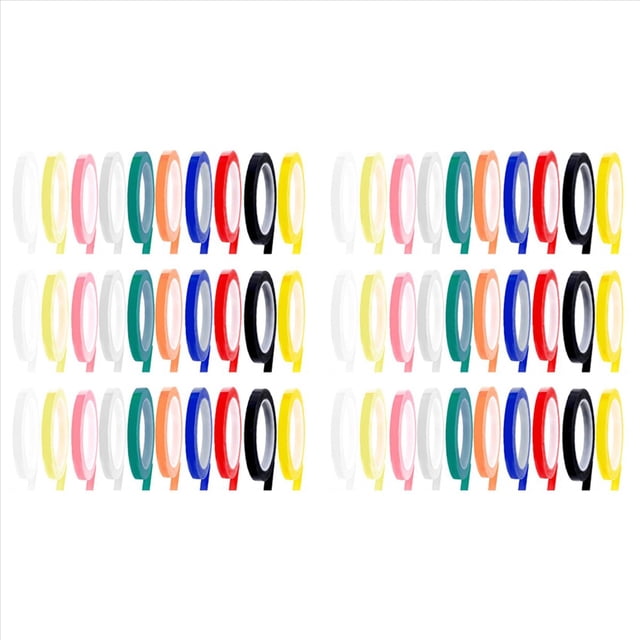 60 Rollos de Cinta de Esterilización para Autoclave, Cinta de Identificación de Instrumentos de 0,24 Pulgadas de y 216,5 Pulgadas de , 10 Colores