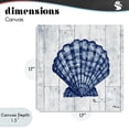 thumbnail image 4 of Stupell Industries Rustic Lodge Coastal Timberland Scallop Canvas Art, 17 x 17, by Paul Brent, 4 of 8