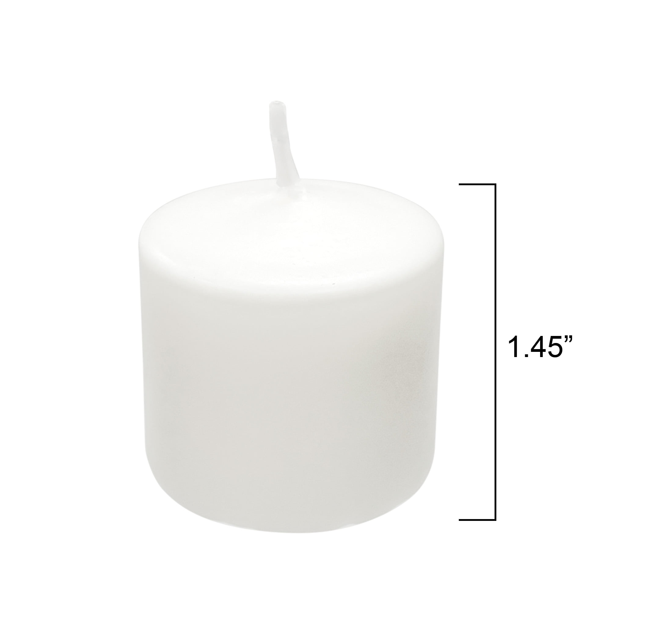 Mainstays Unscented Votive Candles, White, 16 Count