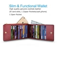 thumbnail image 2 of Tekcoo Womens RFID Bifold Multi Card Case Thin Wallet with Zipper Pocket, 2 of 8