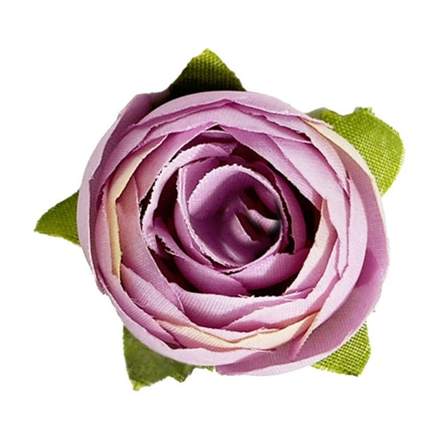 Fesfesfes Realistic Silk Flower Head Supplies Faux Blossomes Components Handmade Decor Floral Design Embellishment Simulation Flower Decoration