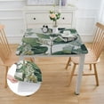 thumbnail image 2 of HAOXIT Spring Tablecloth, Floral Tablecloth Eucalyptus Spring Decorations for Home, Water-Resistant Spring Table Cloth Rectangle for Party,Table 52*52, 2 of 7