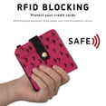 thumbnail image 4 of Small Wallet For Women Bifold Leather Pocket Coin Credit Card Holder With RFID Blocking Small Hearts, 4 of 6
