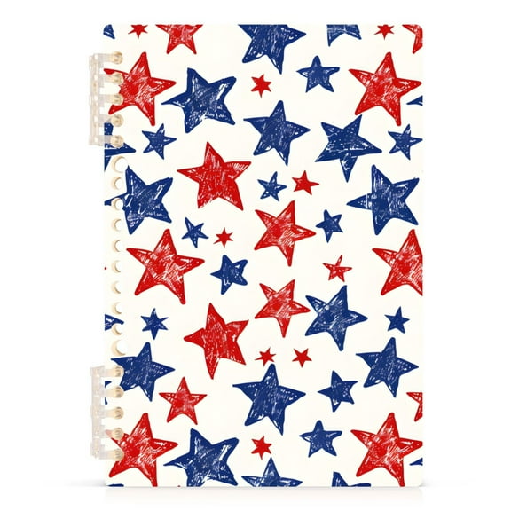 Star Spiral Journal Notebook College Ruled Notebook 8.3" x 5.7" A5 Lined Thick Paper Page
