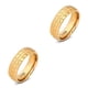 thumbnail image 2 of Qarigey Anillo de carburo para bodas, colgante biselado, accesorios de joyería, artesanía, anillos de acero multiusos, suministros de Oro Tipo 7 2piezas, 2 of 6