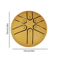 thumbnail image 4 of Tambor Lluvia 3 Pulgadas Y 6 Notas para Lengua Acero Exterior Yoga (dorado), 4 of 6