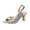 A Silver, variant on Dress Shoes for Women Womens Heels Women's Fashionable Casual Outerwear Versatile Plus Size Dance Shoes Solid Color Round Toe Open Toe High Heels Buckle Sandals Silver 42