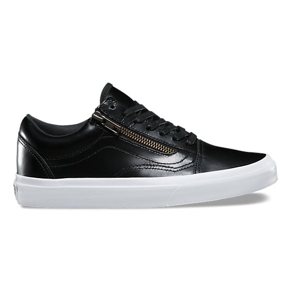 black leather vans size 7