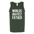 thumbnail image 2 of Wild Bobby,Worlds Okayest Father Gift for Father Dad Husband, Father's Day, Men Graphic Tank Top, Forest Green, X-Large, 2 of 3