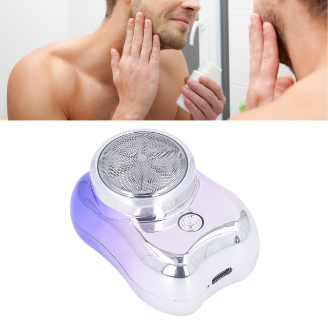 Cortadora De Barba Eléctrica Altamente Efectiva, Mini Recortadora Portátil Impermeable De Carga Rápida Con Cortadores Más Afilados Para Viajes En Casa