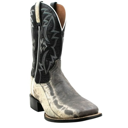 

Dan Post Men s Kauring Snake Exotic Western Boot Broad Square Toe Black 9.5 EE US