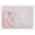 thumbnail image 1 of Rose Bath Mat, Pink Rose Close Up with Soft Blur Focus Fresh Fragile Fragrance Smell Valentine's Day, Non-Slip Plush Mat Bathroom Kitchen Laundry Room Decor, 29.5 X 17.5 Inches, Pale Pink, Ambesonne, 1 of 2