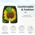 thumbnail image 5 of Gaeub Sunflower3 Mens Swim Trunks Stretch Beach Shorts Quick Dry for Men Swim Shorts Swimwear with Pockets- XX-Large, 5 of 9