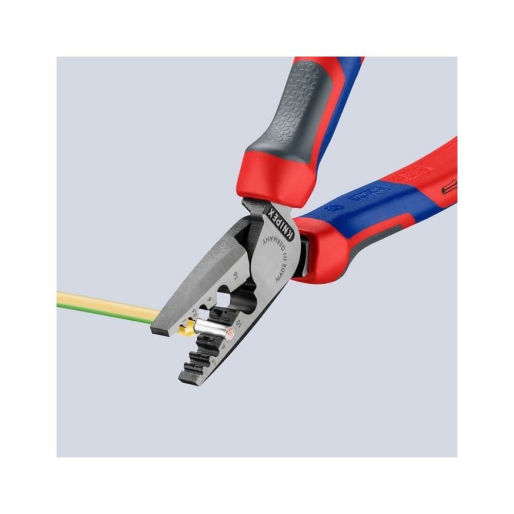 Knipex 7 1/4" Crimping Pliers for Wire Ferrules