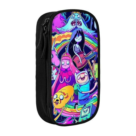 Adventure Time Pencil Case, Multipurpose Pencase ,Large Capacity Durable Pencil Pouch Storage Pen Bag Organizer Stationery