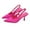 Hot Pink, variant on Women's Fashionable Casual Solid Color Pointed Toe Open Back Style High Heels Shoes Pink 6.5