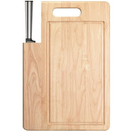 Ginsu Koden Series Stainless Santoku Knife with Cutting Board