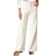 thumbnail image 1 of Pantalones vaqueros Astylish para mujer, elásticos, cintura alta, color blanco, 1 of 6