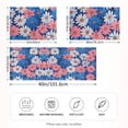 thumbnail image 2 of Yayeee Pillowcase Standard Size Set of 2 Satin Wrinkle Resistant Pillow Case, Pink Flowers Pattern, 2 of 8