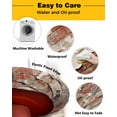 thumbnail image 3 of nqOlkjepod Red Brick Wall Round Tablecloth, Fitted Table Cover with Elastic for 36"-44" Round Tables, Retro Shabby Chic Country Scenery Table Cloth Outdoor Dinning Party Waterproof Tablecloths, 3 of 6